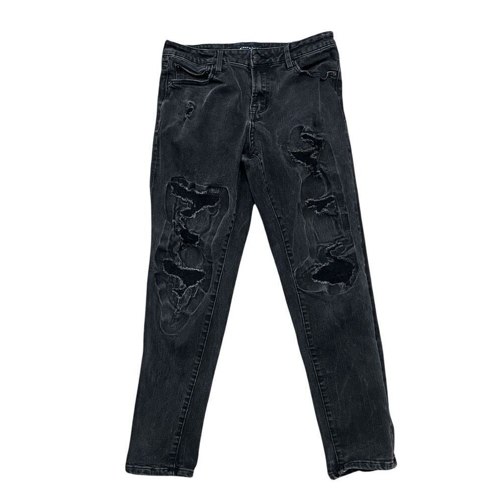 AEROPOSTALE Men’s Athletic Skinny Black Distressed Jeans Size 31/32